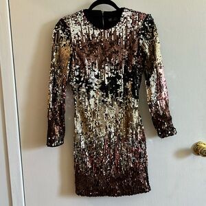 Zara trf collection hombre sequin mini dress